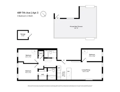 $1,645,000 | 489 7th Avenue, Unit 3 | Park Slope