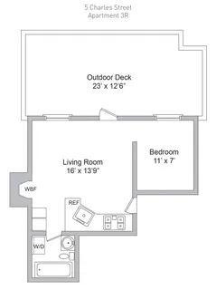 $985,000 | 5 Charles Street, Unit 3R | West Village