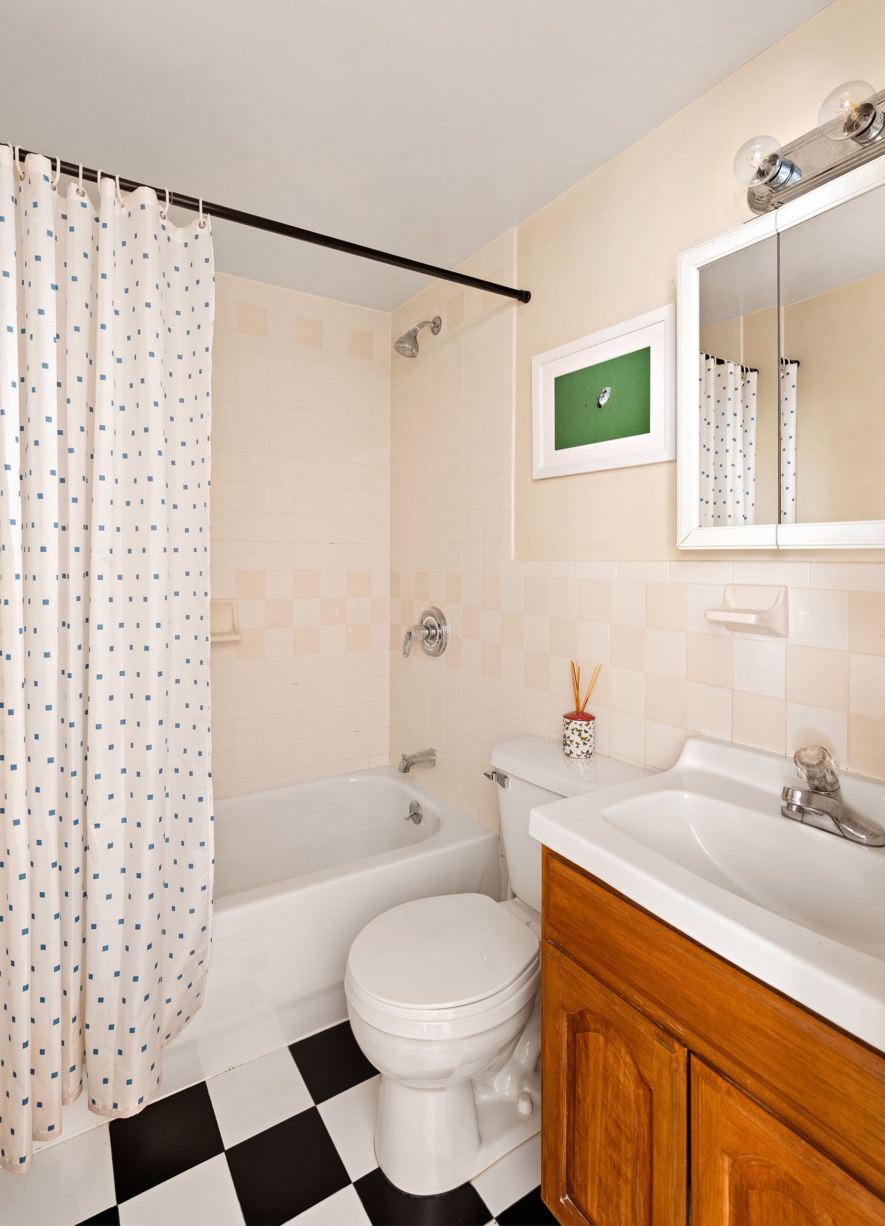 1427 Greene Avenue, Unit 2 Brooklyn, NY 11237 - Photo 7 of 9 a bathroom with a sink toilet and shower