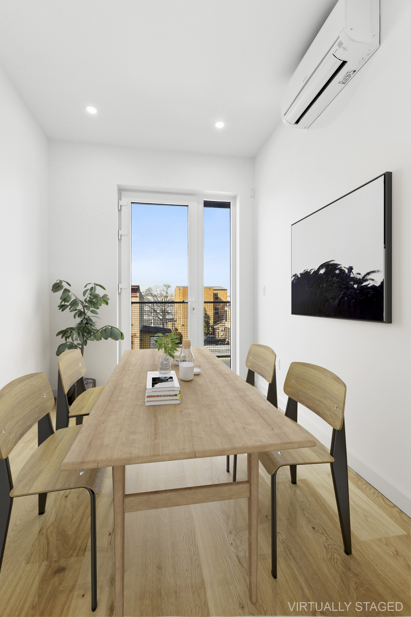 138 Schaefer Street, Unit 3A Brooklyn, NY 11207 - Photo 3 of 12 a dining room with furniture and window