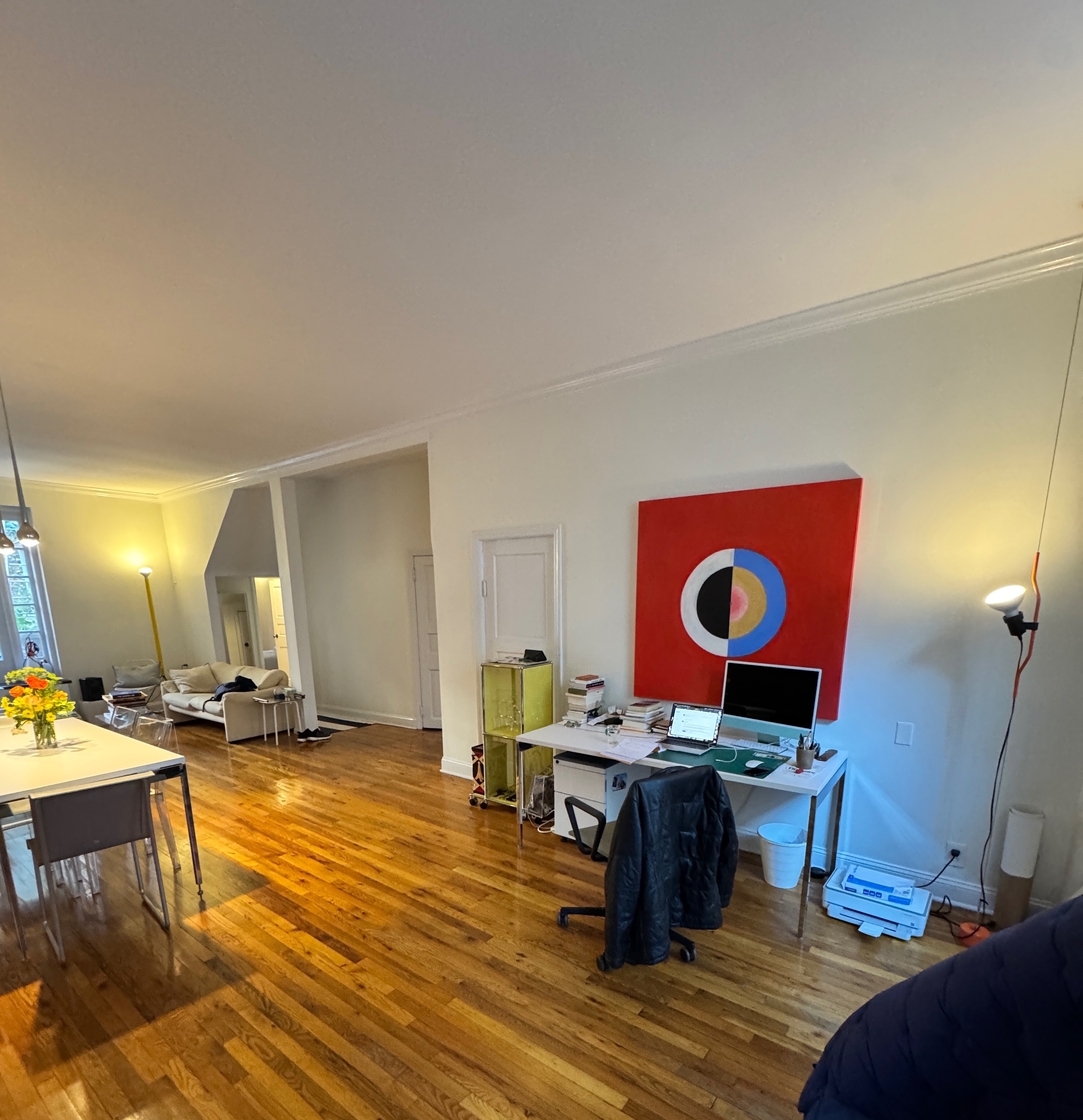 19 Vandam Street, Unit 2 Manhattan, NY 10014 - Photo 5 of 19 a living room with furniture and a wooden floor