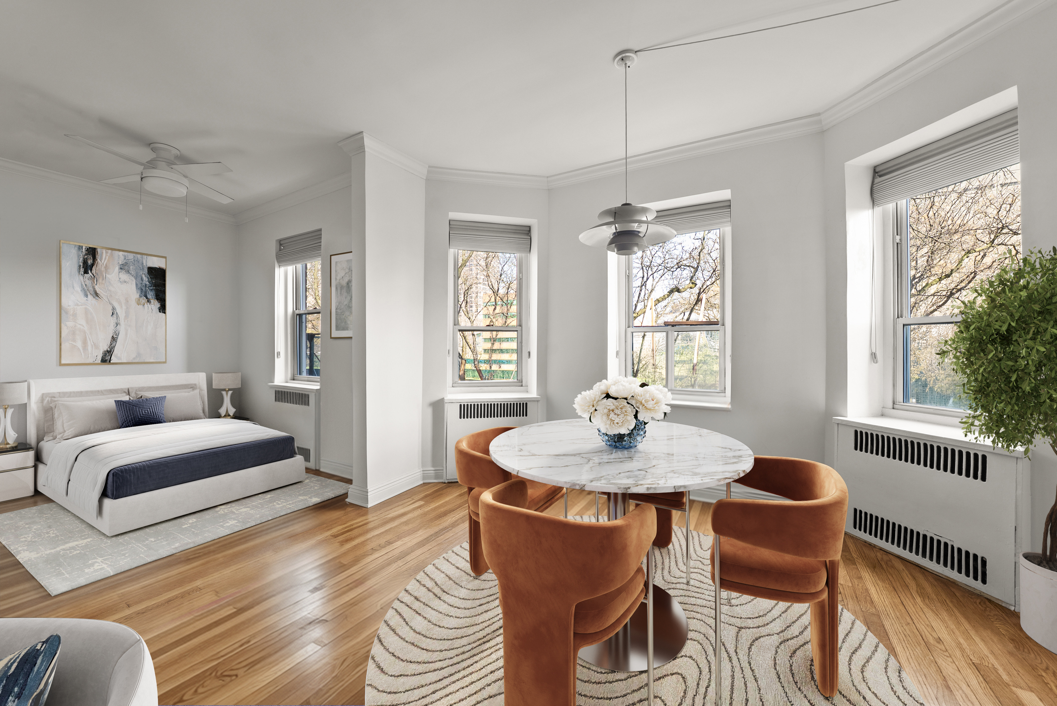 530 East 90th Street, Unit 2M Manhattan, NY 10128 - Photo 3 of 12 a living room with furniture and a window