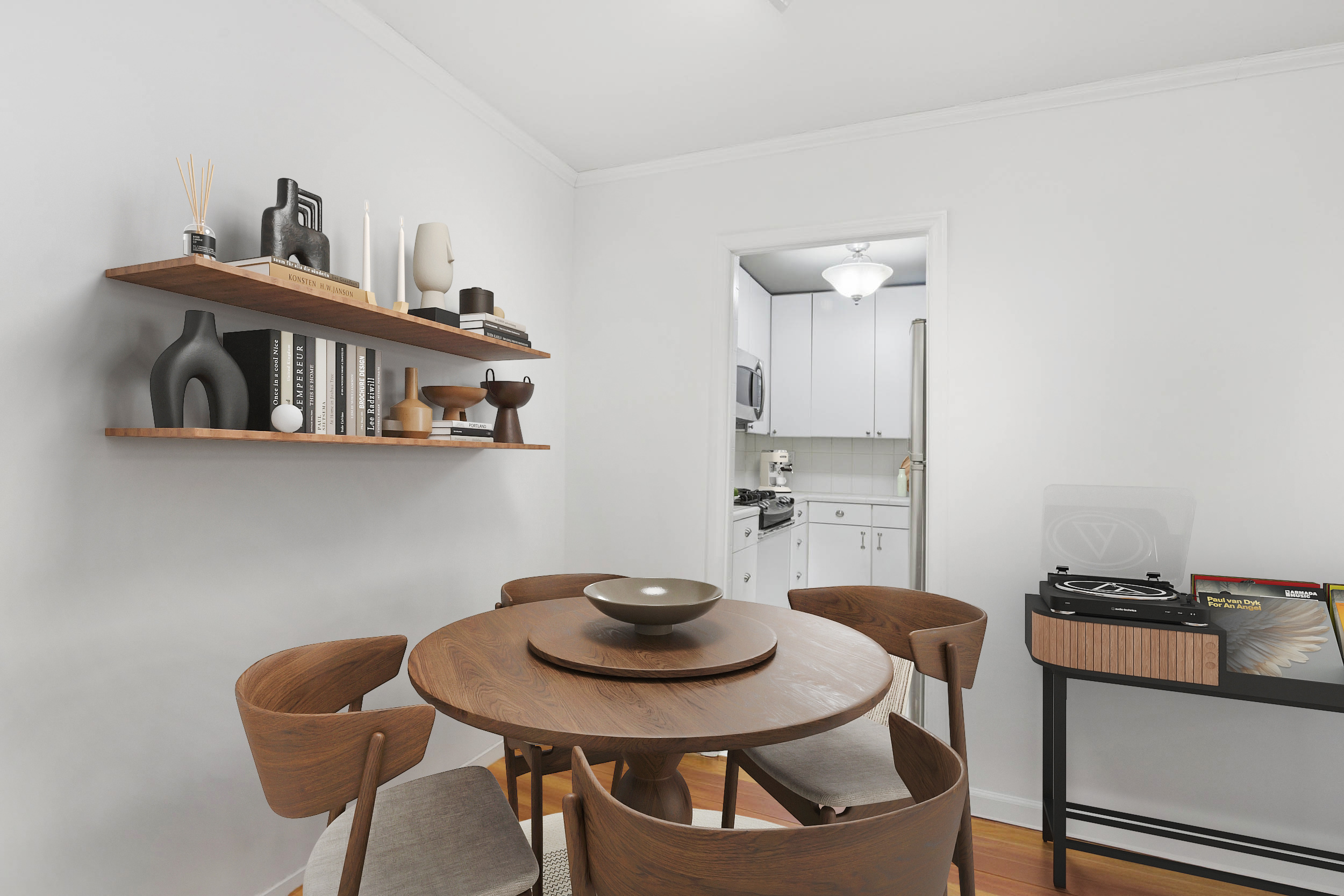 201 East 21st Street, Unit 11H Manhattan, NY 10010 - Photo 2 of 10 a view of a dining room with furniture and wooden floor
