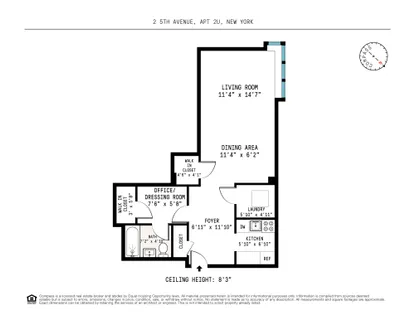 $725,000 | 2 5th Avenue, Unit 2U | Greenwich Village
