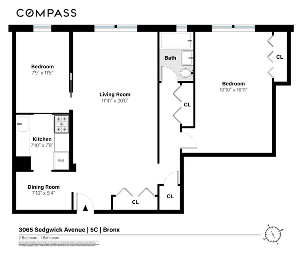 $265,000 | 3065 Sedgwick Avenue, Unit 5C | Kingsbridge Heights