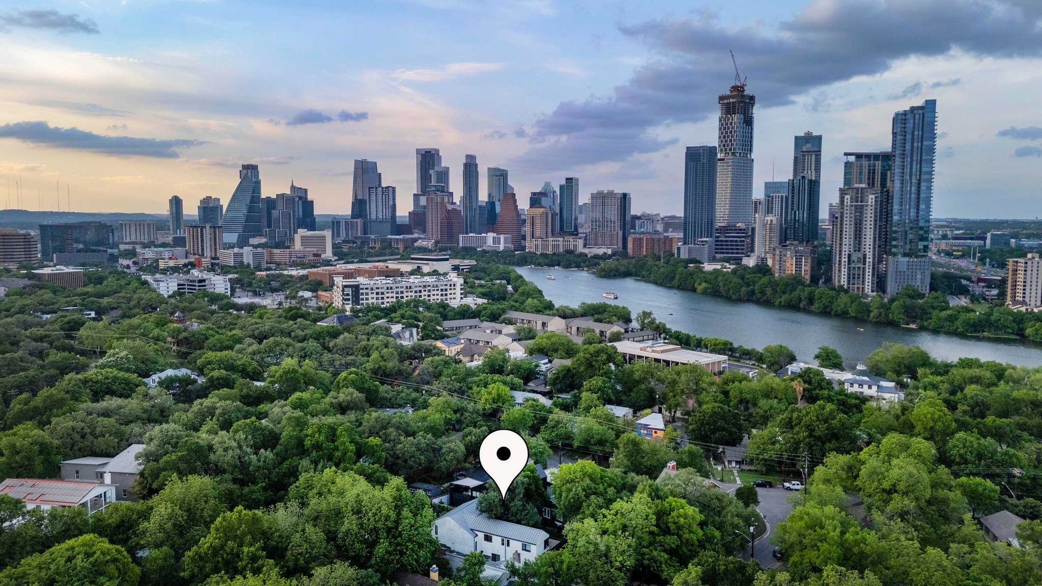 1206 Bickler Road Austin, TX 78704 - Photo 4 of 65 a view of a city with tall buildings