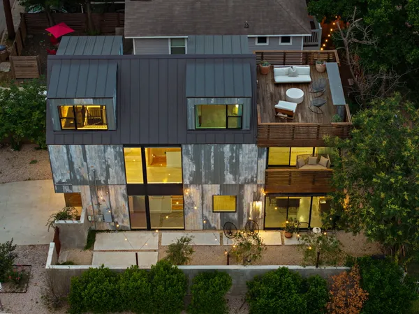 a view of a city with tall buildings