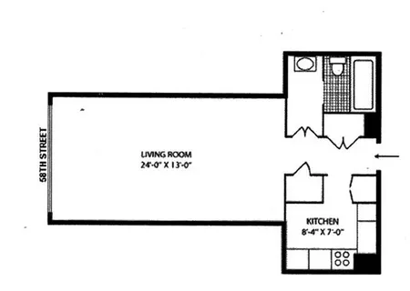 $3,700 | 117 East 57th Street, Unit 23F | Midtown East