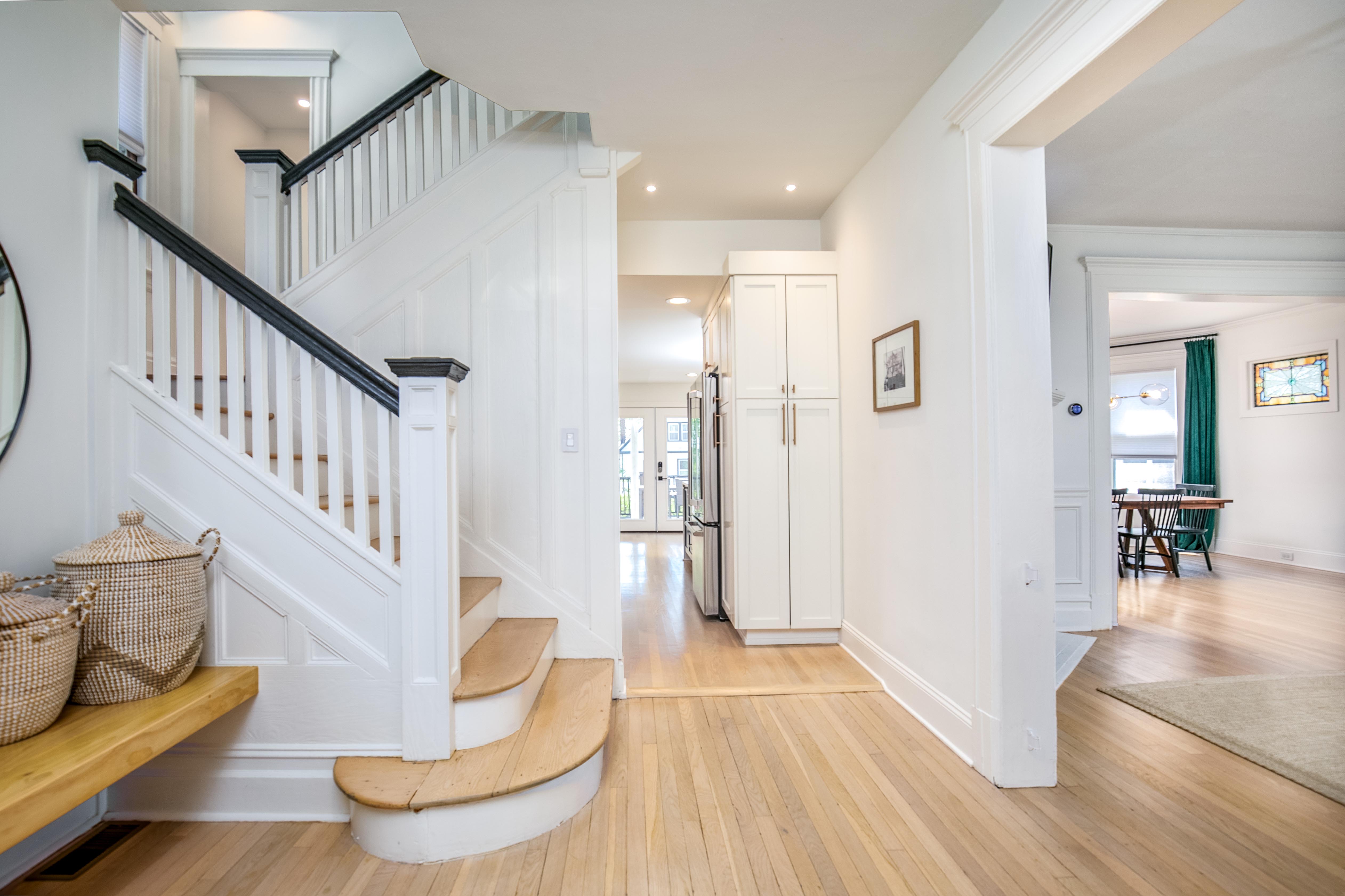 163 Ridge Road Rutherford, NJ 07070 - Photo 9 of 59 a view of entryway and hall with wooden floor