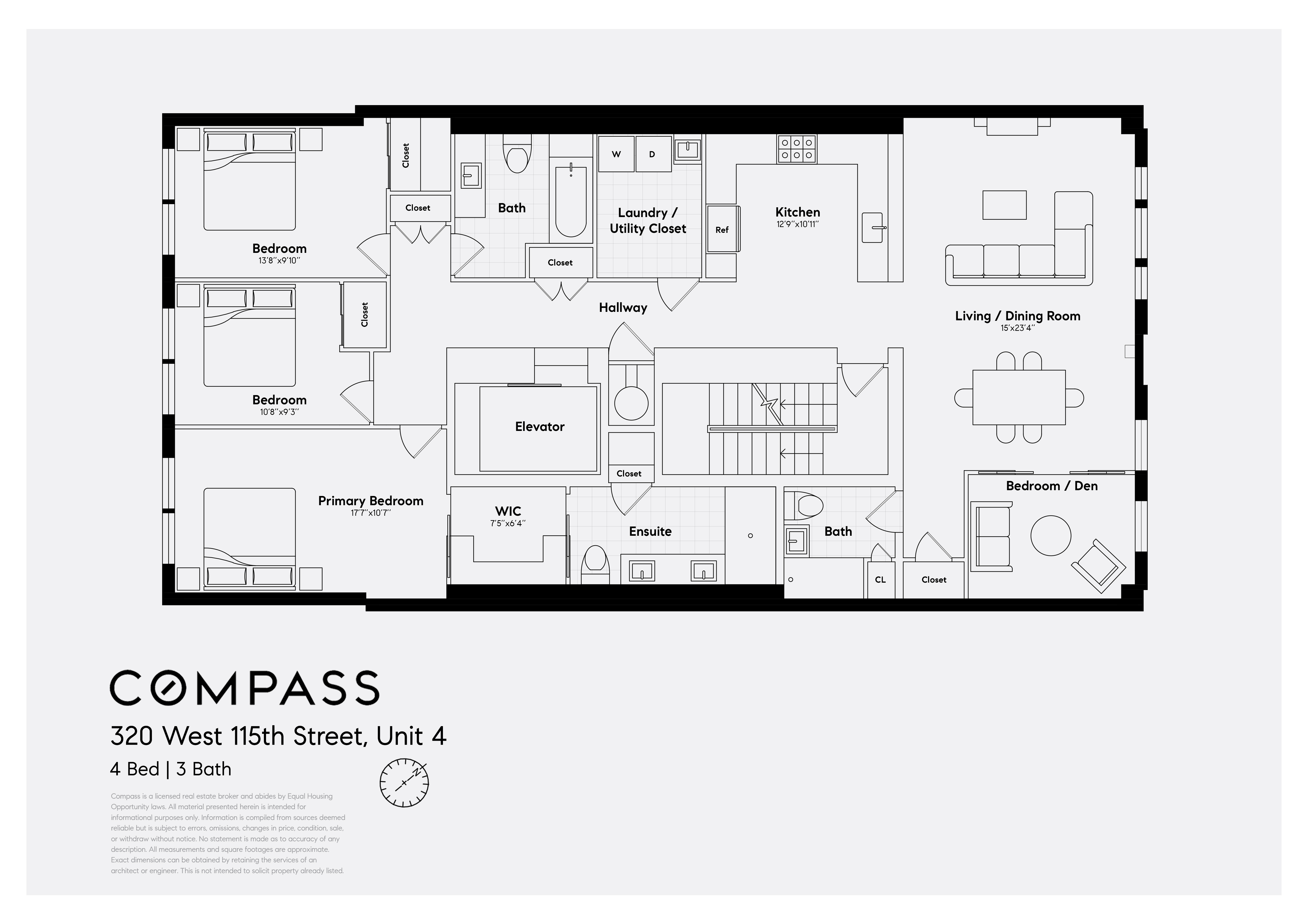 320 West 115th Street, Unit 4 Manhattan, NY 10026 - Photo 12 of 12 a black and white photo of a painting
