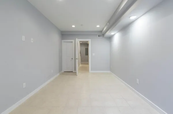 a view of an empty room