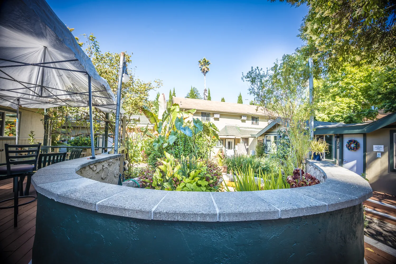 a bedroom with furniture and a couch