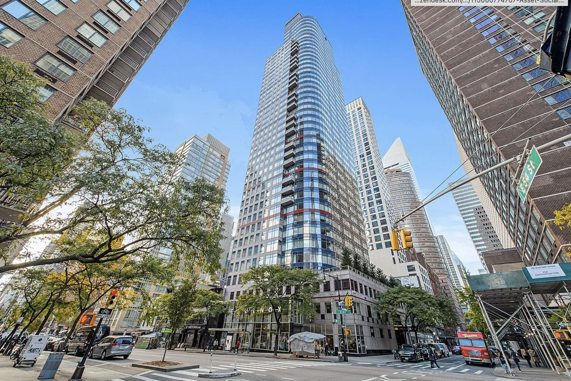 250 East 54th Street, Unit 35A Manhattan, NY 10022 - Photo 12 of 13 a view of a building and a street view