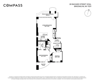 $2,290,000 | 20 Bayard Street, Unit 12A | Williamsburg