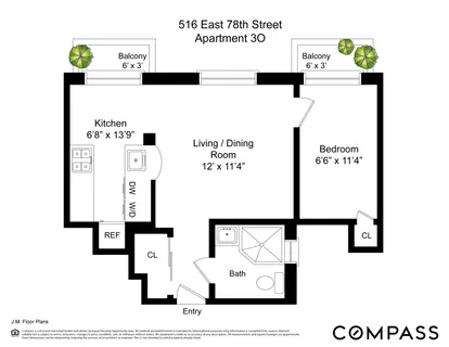 $512,500 | 516 East 78th Street, Unit 3O | Upper East Side