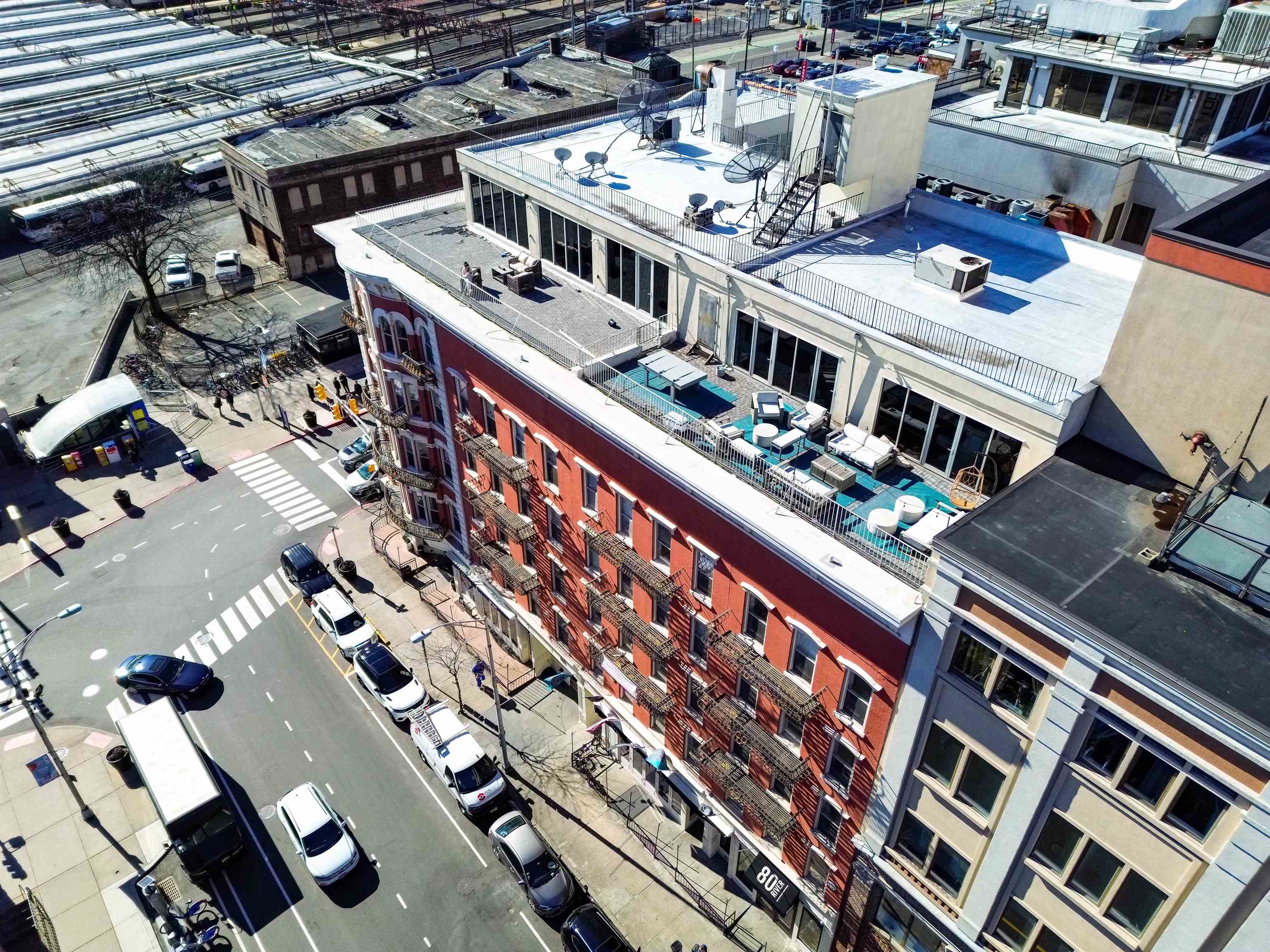 80 River Street, Unit PHNORTH Hoboken, NJ 07030 - Photo 18 of 24 an aerial view of a building