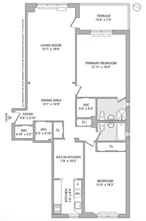 $1,150,000 | 185 Prospect Park Southwest, Unit 203 | Windsor Terrace
