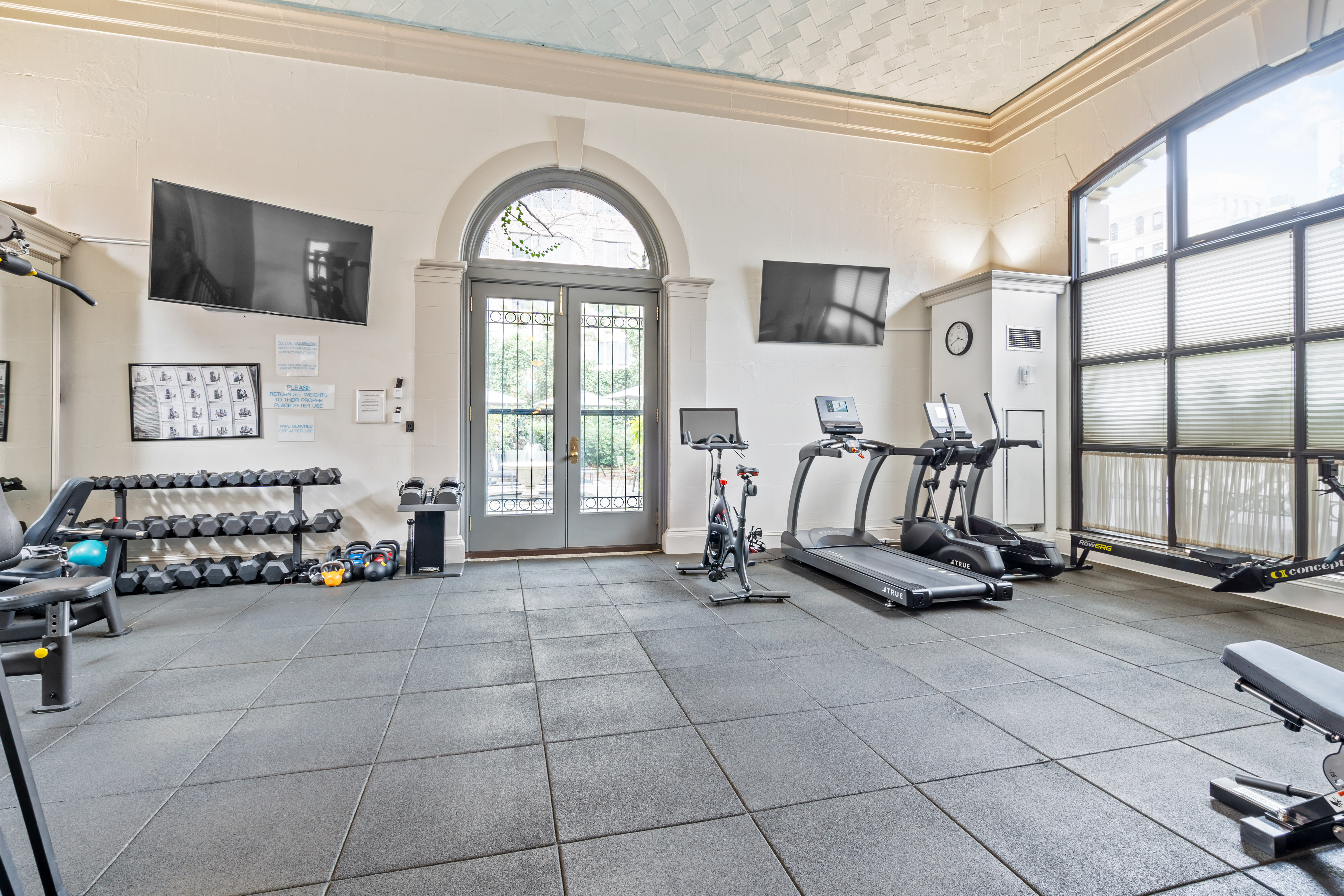 240 Centre Street, Unit 2N Manhattan, NY 10013 - Photo 13 of 16 a view of a room with gym equipment