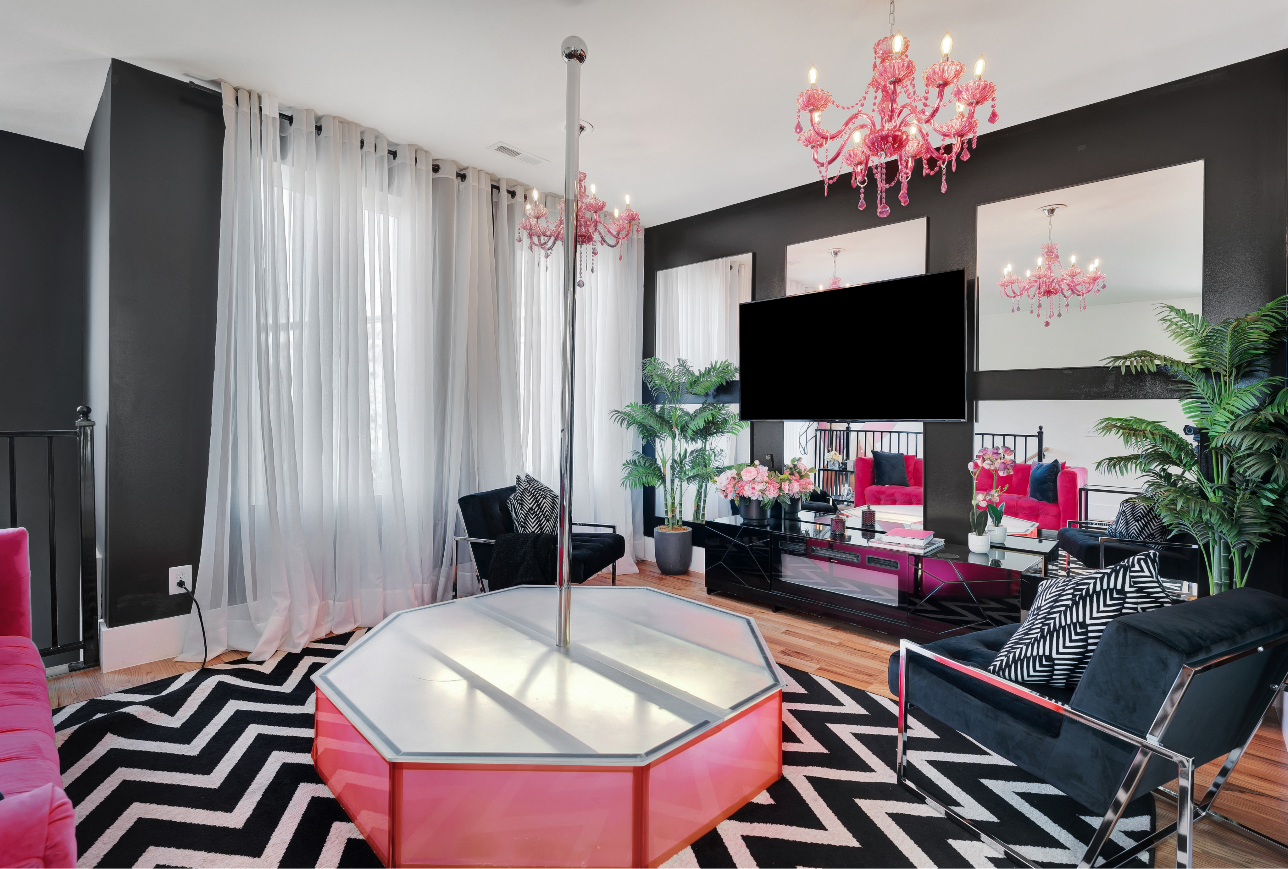 1203 Brick Church Pike Nashville, TN 37207 - Photo 3 of 44 a living room with furniture and a flat screen tv