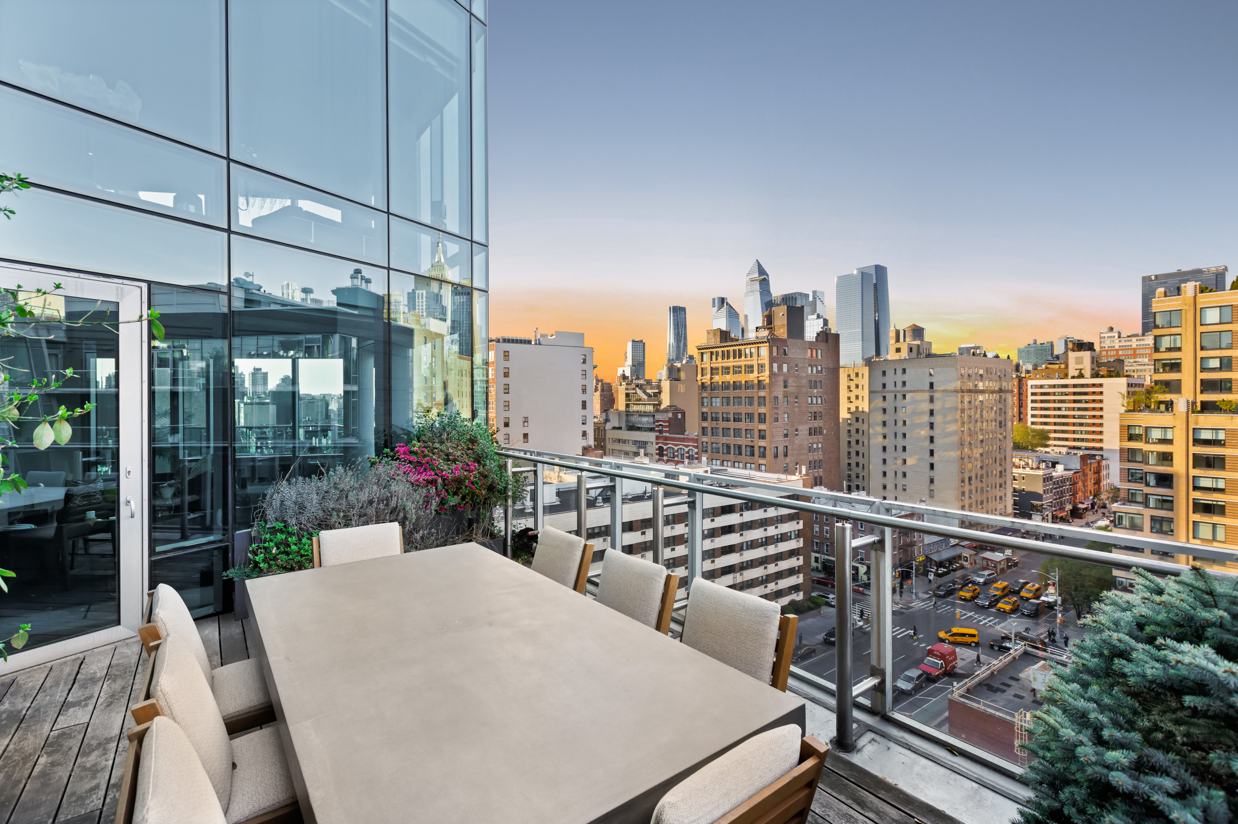 166 West 18th Street, Unit PH11 Manhattan, NY 10011 - Photo 1 of 16 a view of a balcony with city view