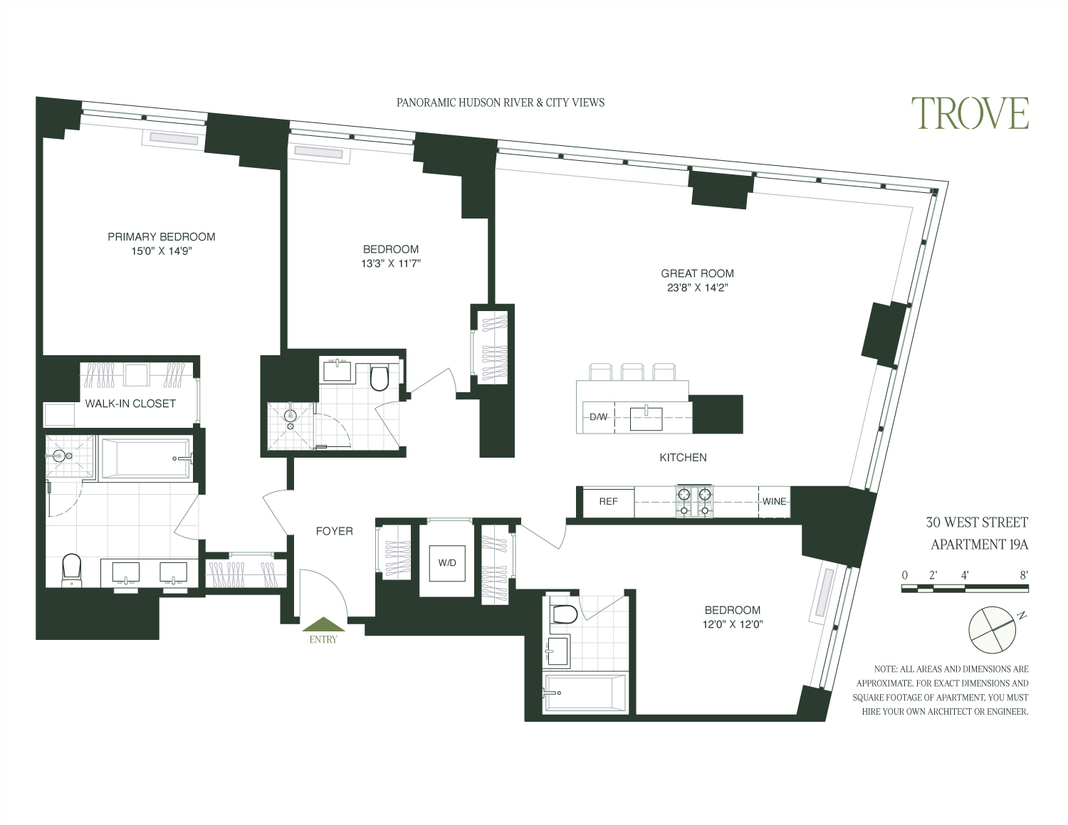 30 West Street, Unit 19A Manhattan, NY 10004 - Photo 12 of 12 a picture of a building