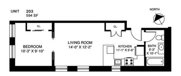 $2,725 | 305 West 150th Street, Unit 203 | Central Harlem