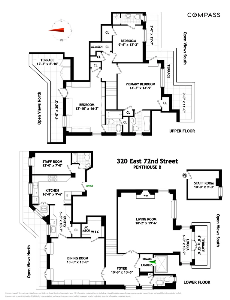 $3,100,000 | 320 East 72nd Street, Unit PHB | Lenox Hill