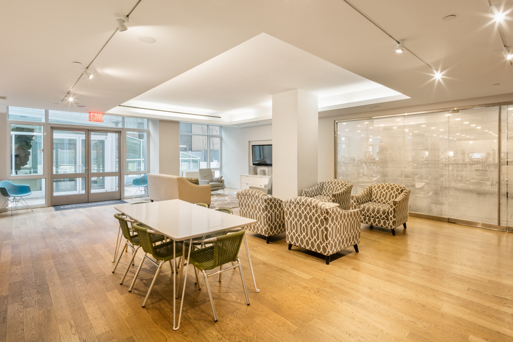 189 Schermerhorn Street, Unit 24D Brooklyn, NY 11201 - Photo 7 of 10 a dining room with furniture and wooden floor