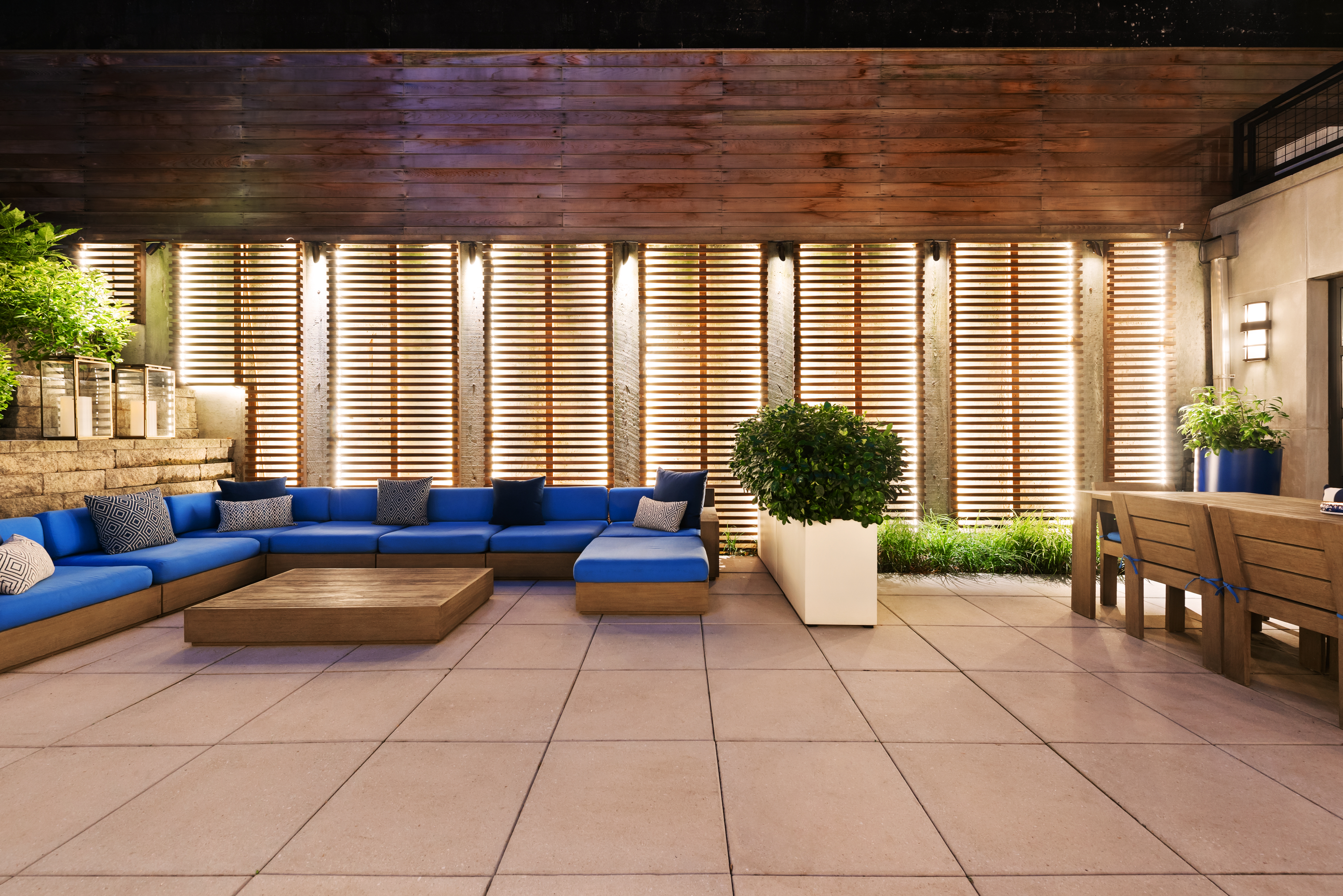 64 East 1st Street, Unit TH1 Manhattan, NY 10003 - Photo 8 of 15 a living room with patio furniture and floor to ceiling window