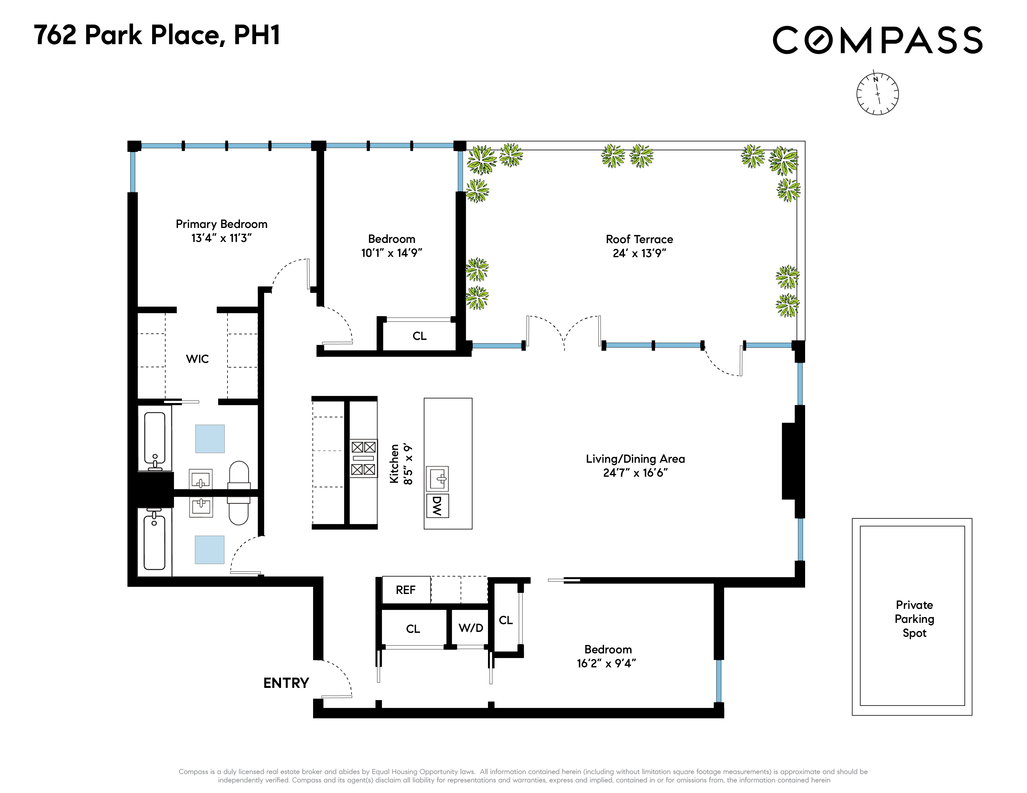 762 Park Place, Unit PH1 Brooklyn, NY 11216 - Photo 15 of 15 a picture of a park