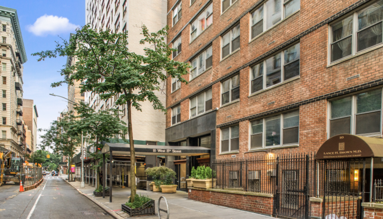 10 West 15th Street, Unit 414 Manhattan, NY 10011 - Photo 15 of 16 a view of a building with a tree