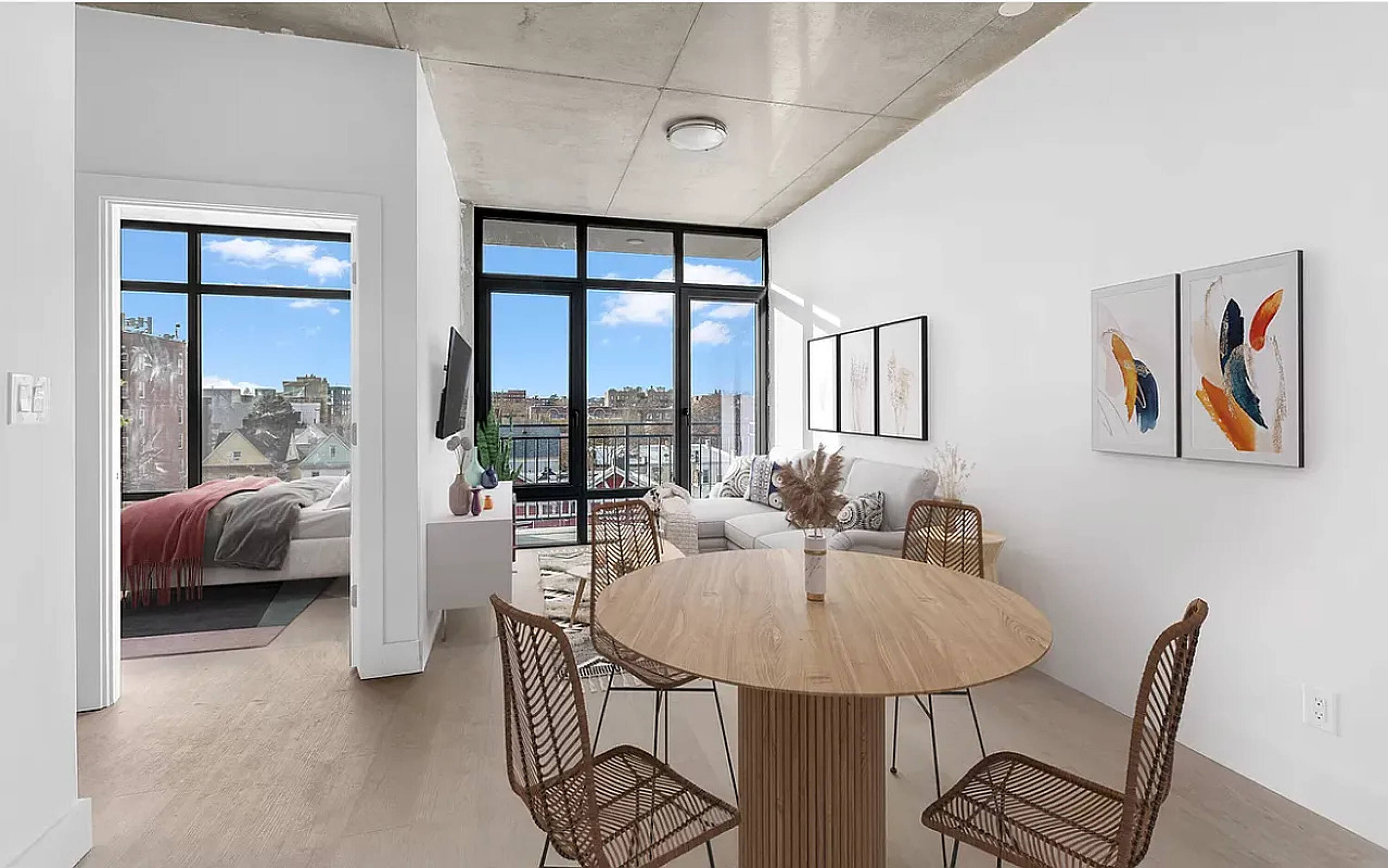 485 East 28th Street Brooklyn, NY 11226 - Photo 5 of 17 a view of a dining room with furniture window and outside view