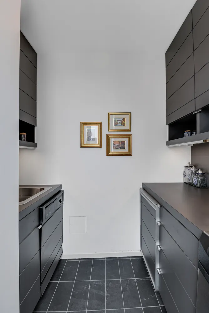 a room with storage and utility