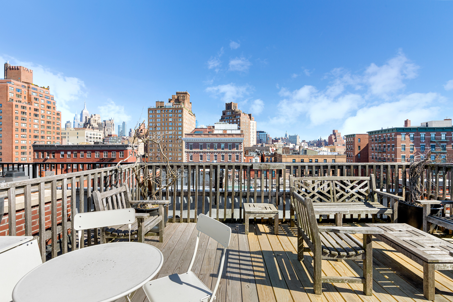344 West 12th Street, Unit 1A Manhattan, NY 10014 - Photo 14 of 17 a view of a balcony with city view