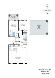 $1,670,000 | 473 Hicks Street, Unit 3 | Cobble Hill