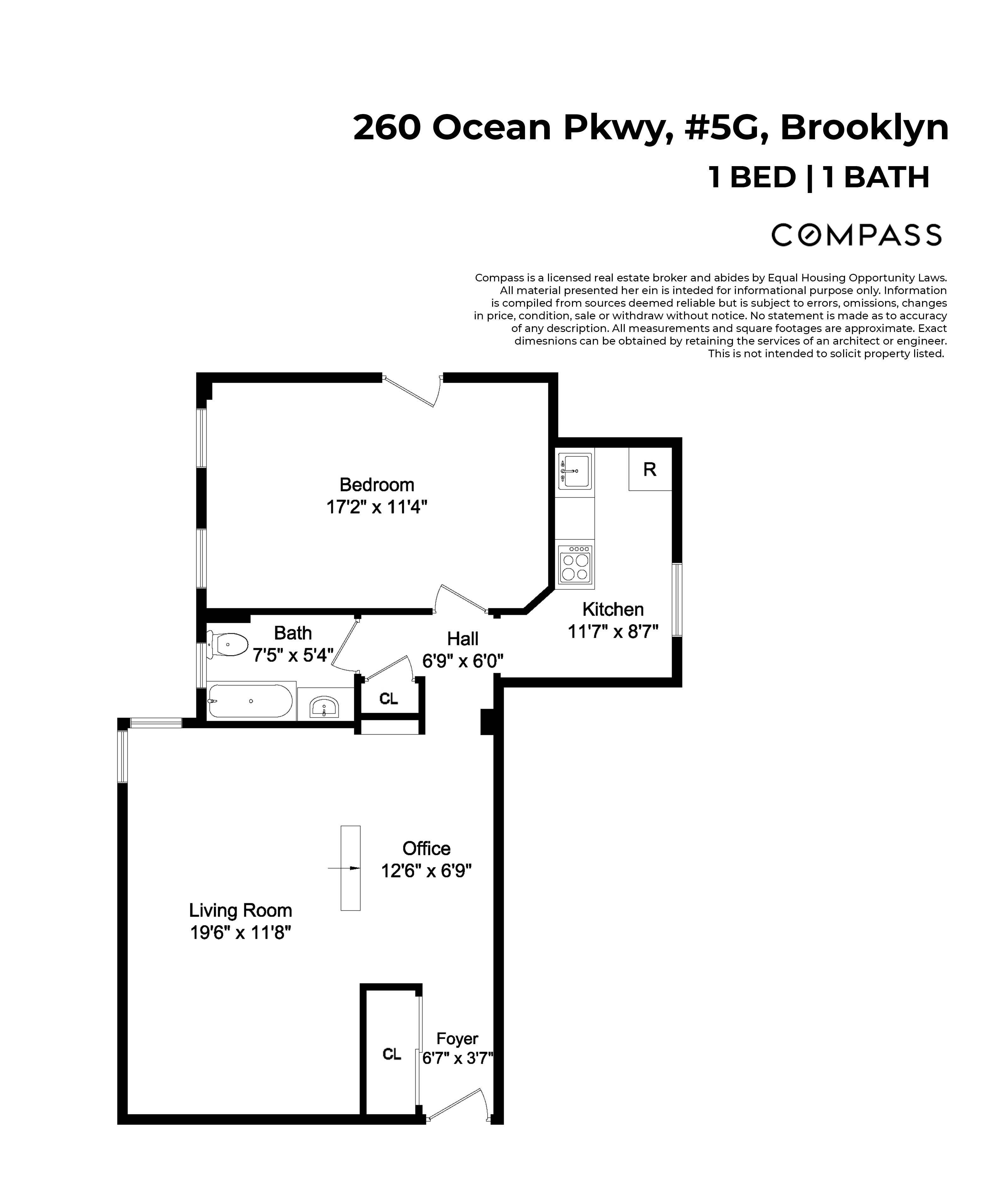 260 Ocean Parkway, Unit 5G Brooklyn, NY 11218 - Photo 10 of 10 a picture of a wall and white wall
