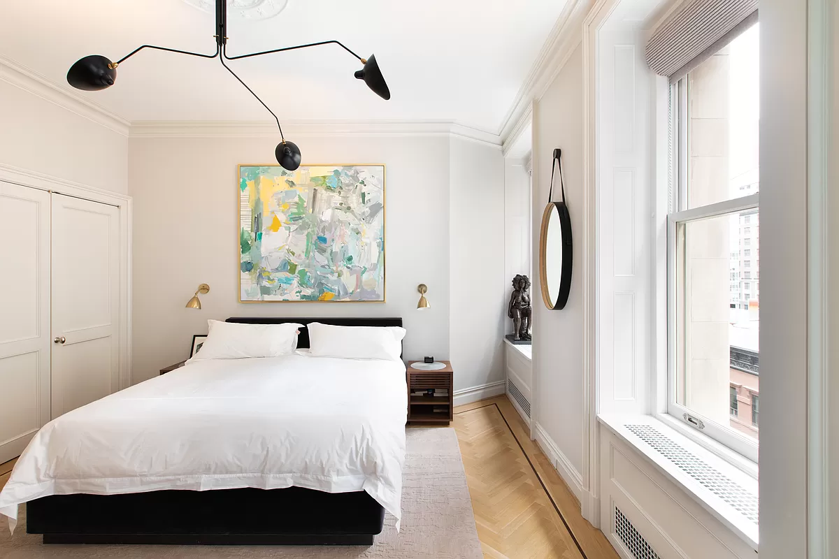 390 West End Avenue, Unit 7DS Manhattan, NY 10024 - Photo 21 of 31 a bedroom with a large bed and a window