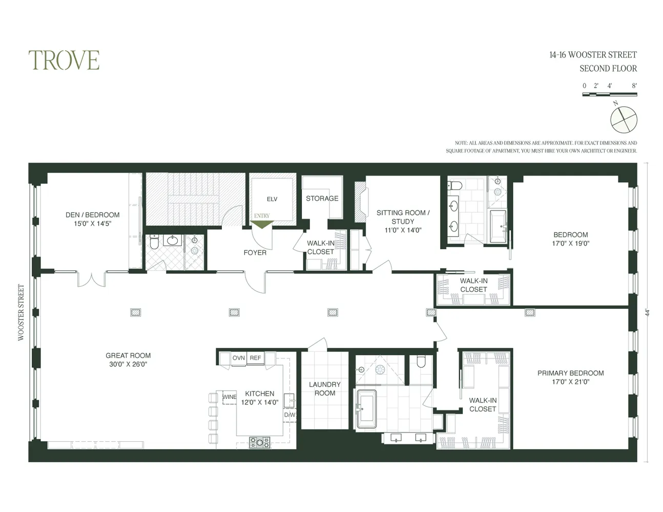 $5,995,000 | 14-16 Wooster Street, Unit 2 | SoHo