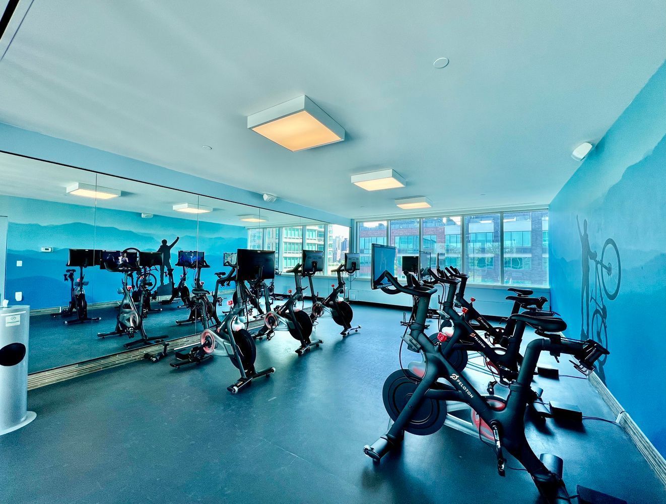 46-30 Center Boulevard, Unit 1209 Queens, NY 11109 - Photo 13 of 26 a view of a room with gym equipment