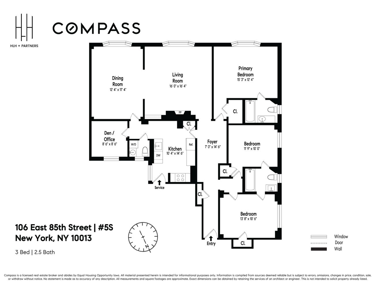 $1,900,000 | 106 East 85th Street, Unit 5S | Upper East Side