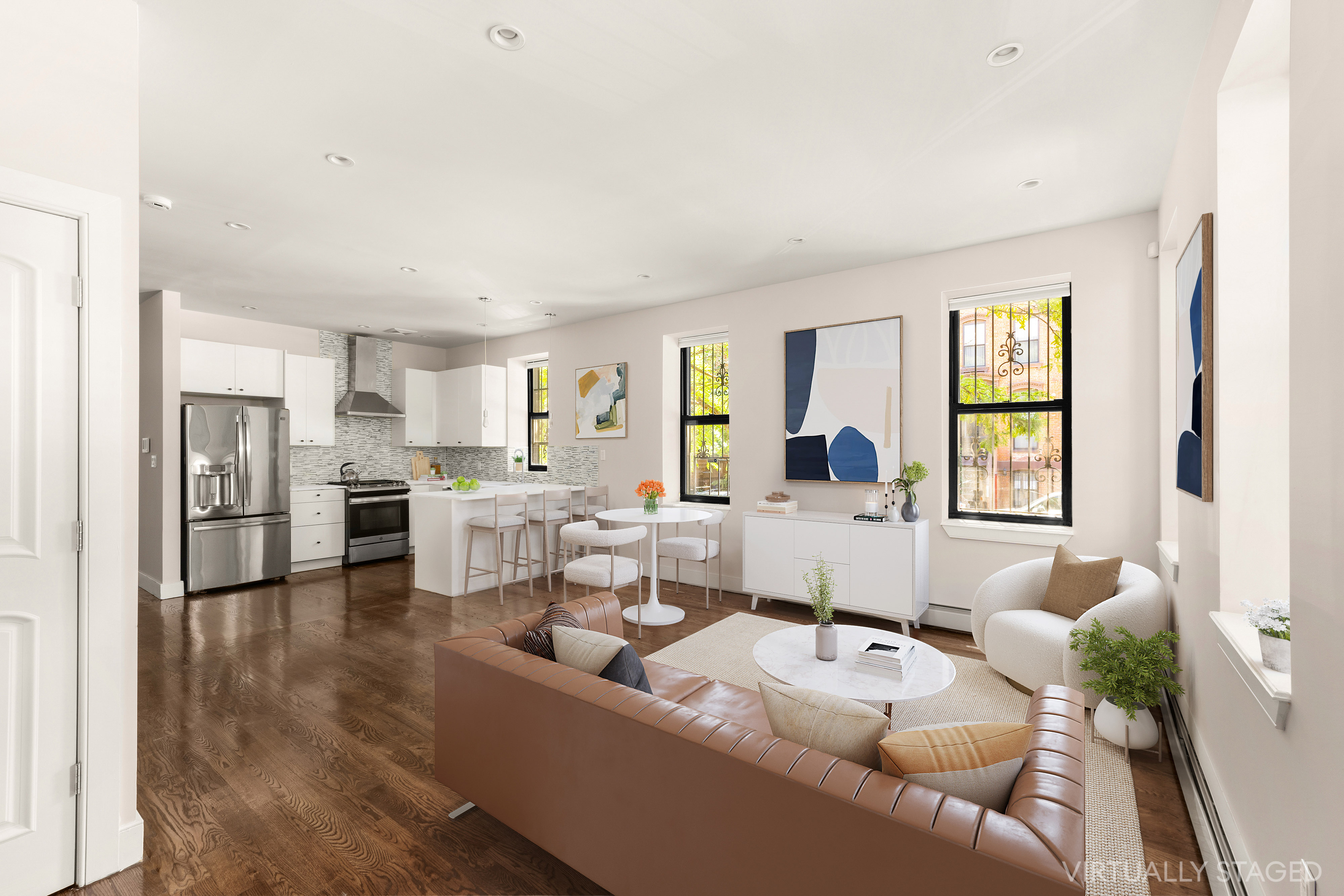 71 Irving Place, Unit 1 Brooklyn, NY 11238 - Photo 3 of 14 a living room with furniture and a window