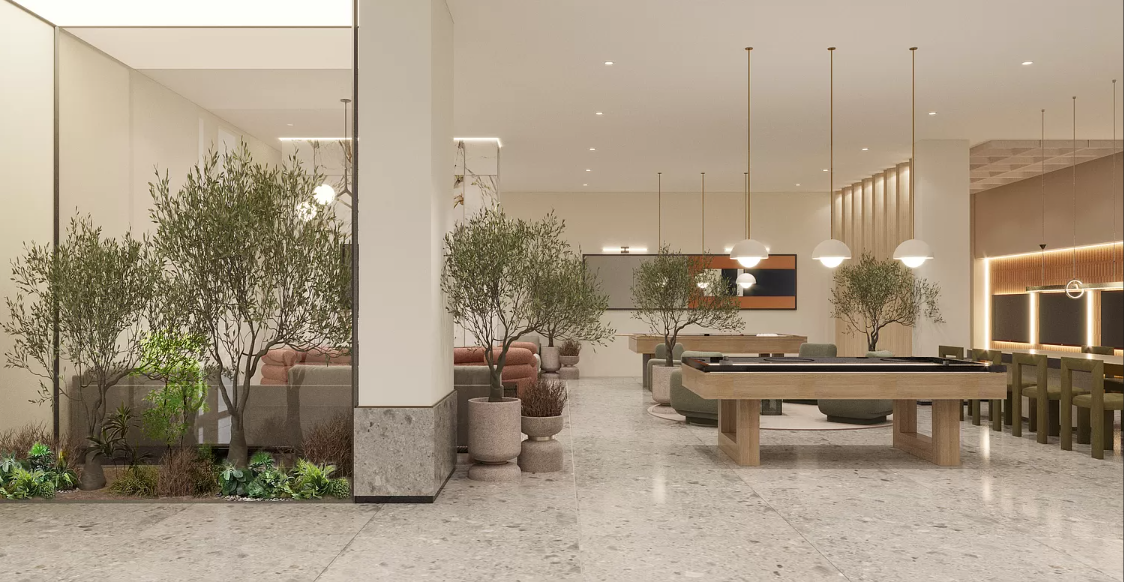 218 Front Street, Unit 231 Brooklyn, NY 11201 - Photo 16 of 35 a view of a patio with a table and chairs