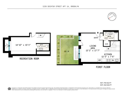 $695,000 | 1226 Decatur Street, Unit 1A | Bushwick