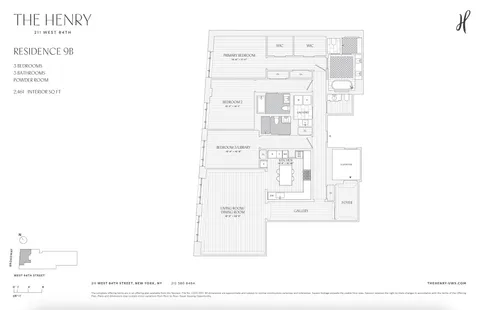 $7,150,000 | 211 West 84th Street, Unit 9B | Upper West Side
