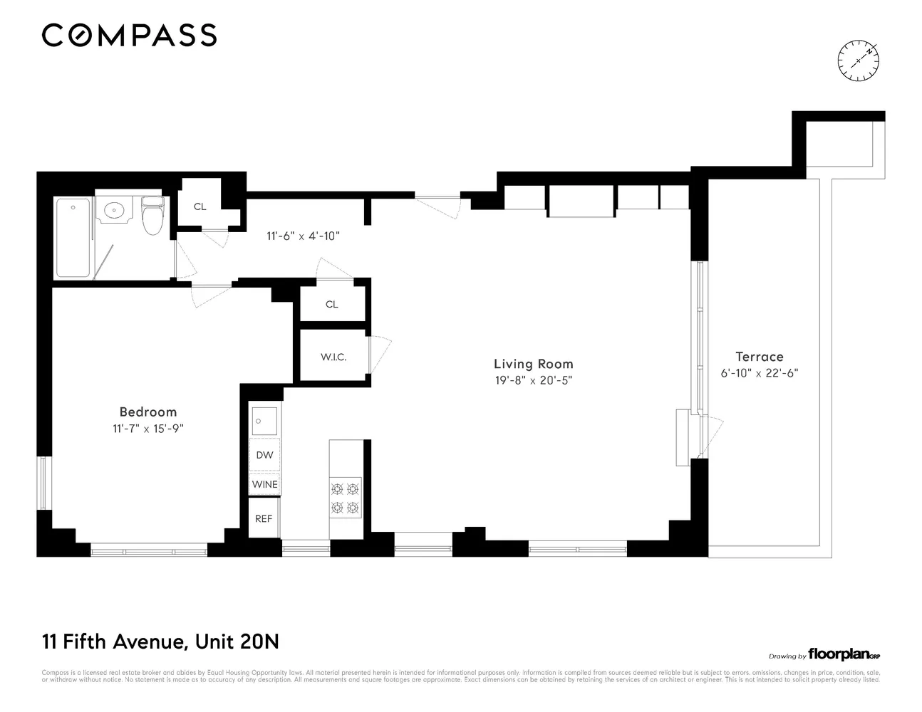 $2,250,000 | 11 5th Avenue, Unit 20N | Greenwich Village
