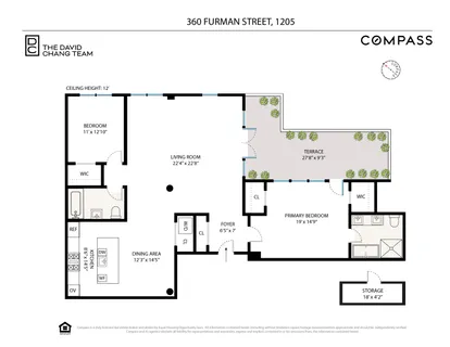 $2,795,000 | 360 Furman Street, Unit 1205 | Brooklyn Heights