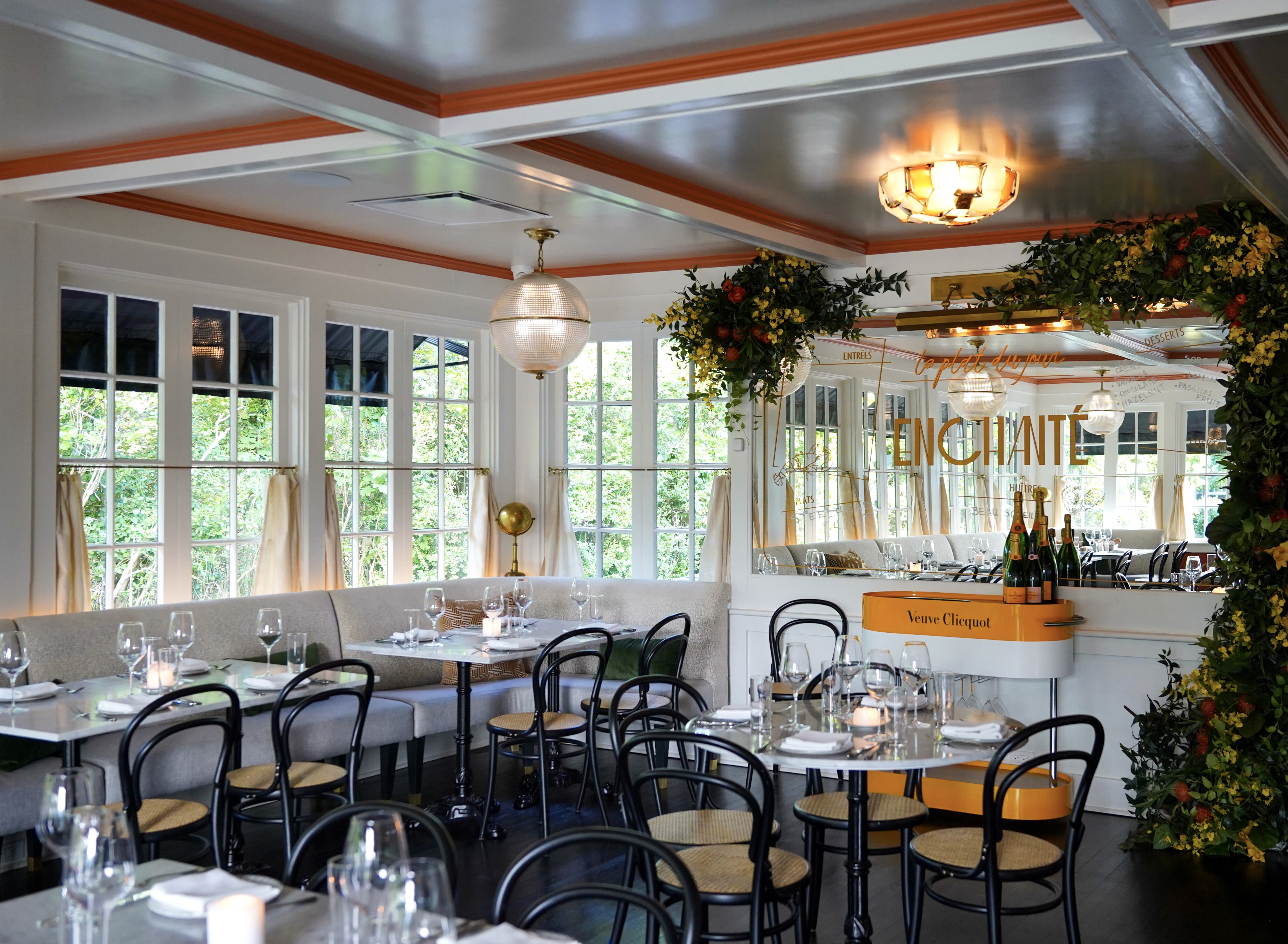 210 Hampton Road Southampton, NY 11968 - Photo 26 of 34 a view of a dining room with furniture window and outside view