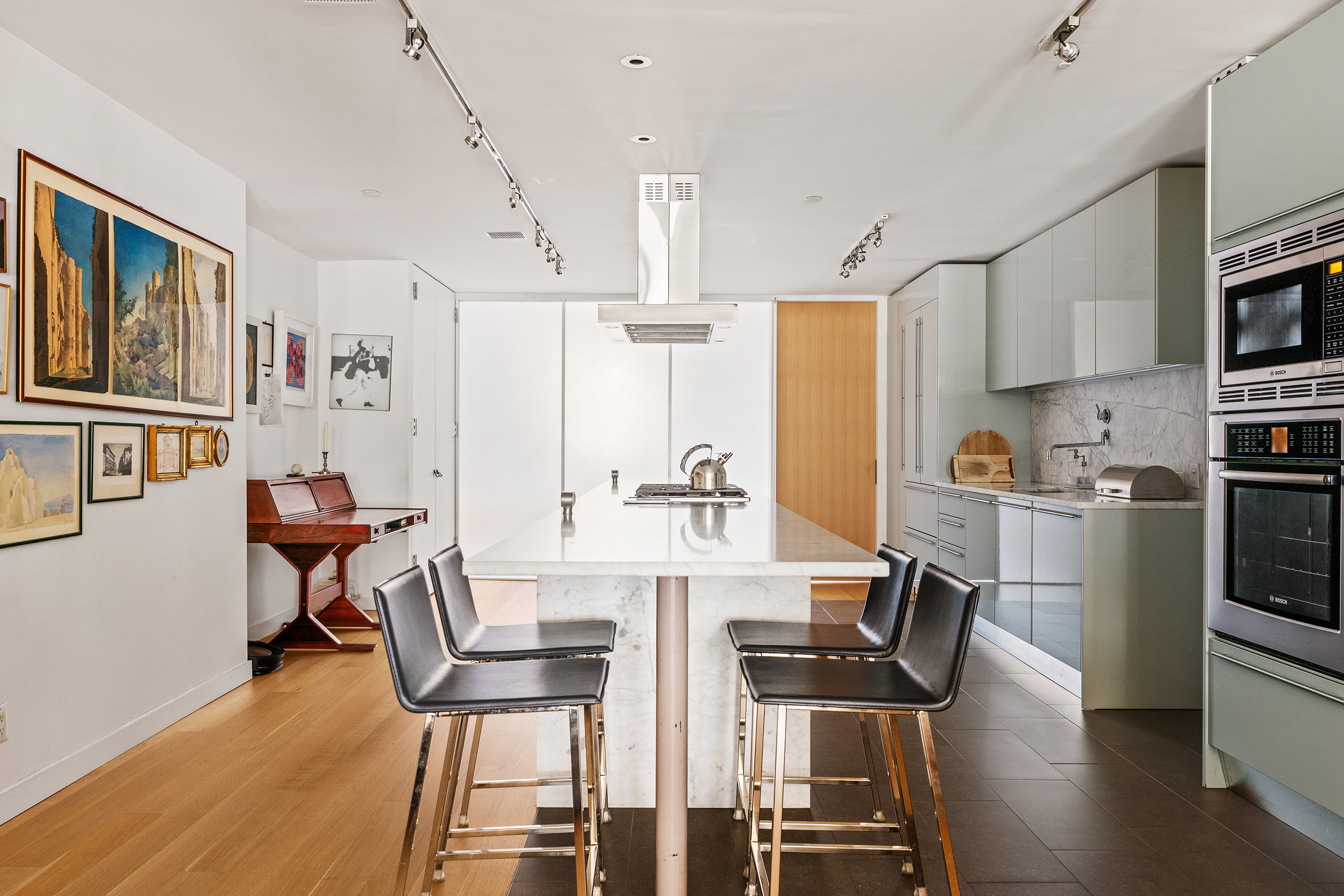 71 Ludlow Street, Unit 4B Manhattan, NY 10002 - Photo 6 of 15 a view of a dining room with furniture and wooden floor