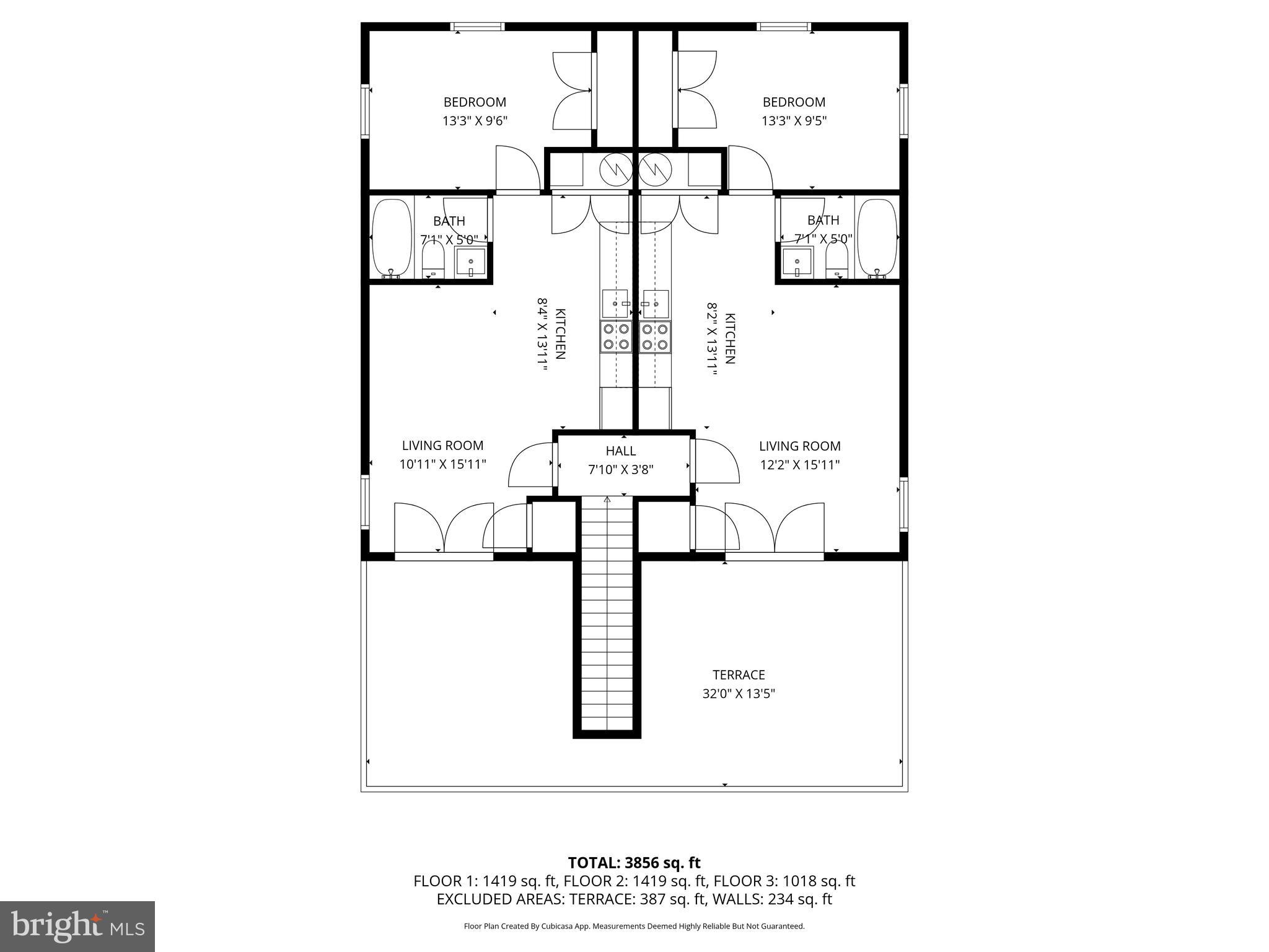2822 28th Street Southeast Washington, DC 20020 - Photo 54 of 57 a picture of a floor plan