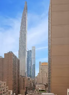 a view of a city with tall buildings